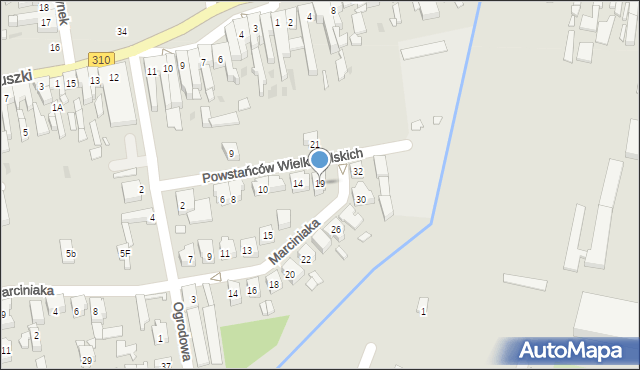 Czempiń, Marciniaka Floriana, 19, mapa Czempiń