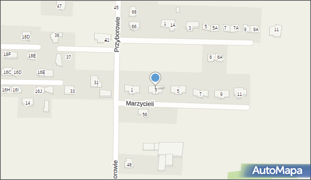 Czersk, Marzycieli, 3, mapa Czersk