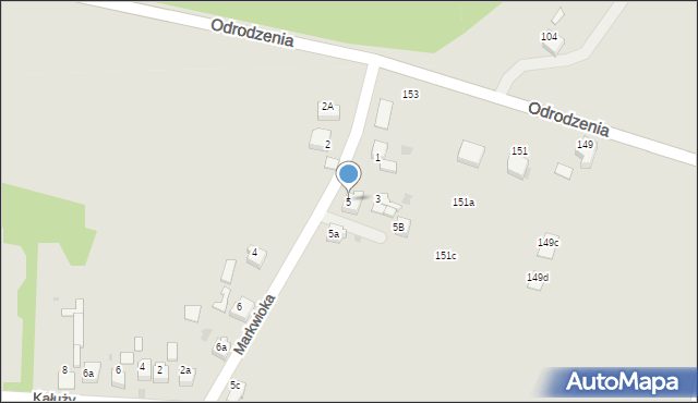 Czerwionka-Leszczyny, Markwioka, 5, mapa Czerwionka-Leszczyny
