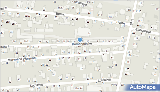 Częstochowa, Marynarki Wojennej, 14A, mapa Częstochowy