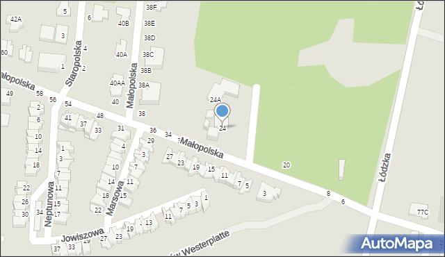 Częstochowa, Małopolska, 24, mapa Częstochowy