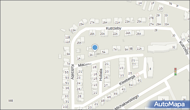 Częstochowa, Maczka Stanisława, gen., 3B, mapa Częstochowy