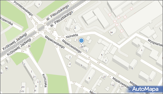 Dąbrowa Górnicza, Majakowskiego, 1A, mapa Dąbrowa Górnicza