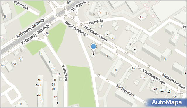 Dąbrowa Górnicza, Majakowskiego, 4, mapa Dąbrowa Górnicza