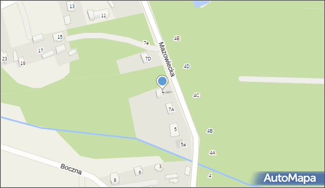 Dąbrówka, Mazowiecka, 7, mapa Dąbrówka