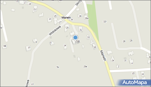 Dobczyce, Marwin, 29a, mapa Dobczyce