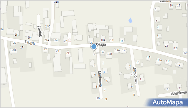 Dobrcz, Malinowa, 2, mapa Dobrcz