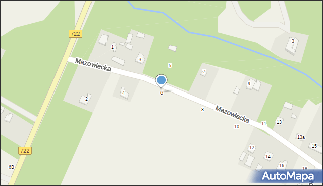 Dobrzenica, Mazowiecka, 6, mapa Dobrzenica