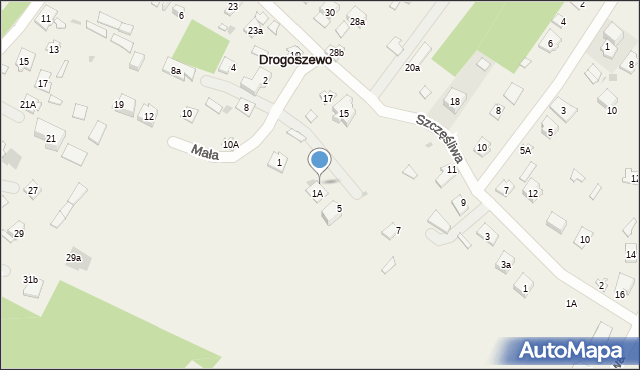 Drogoszewo, Mała, 3, mapa Drogoszewo