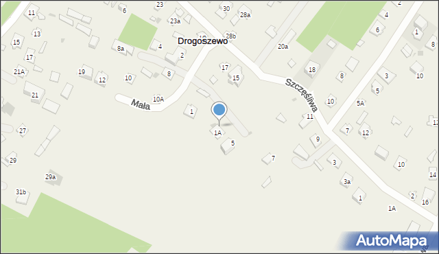 Drogoszewo, Mała, 3, mapa Drogoszewo