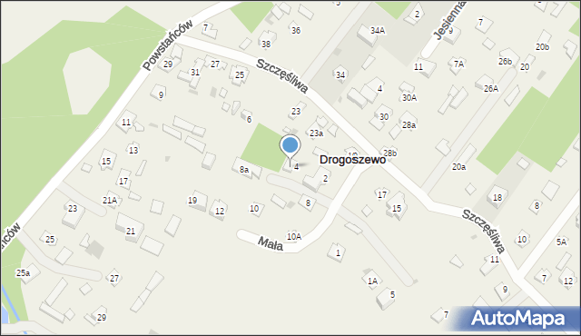 Drogoszewo, Mała, 6A, mapa Drogoszewo