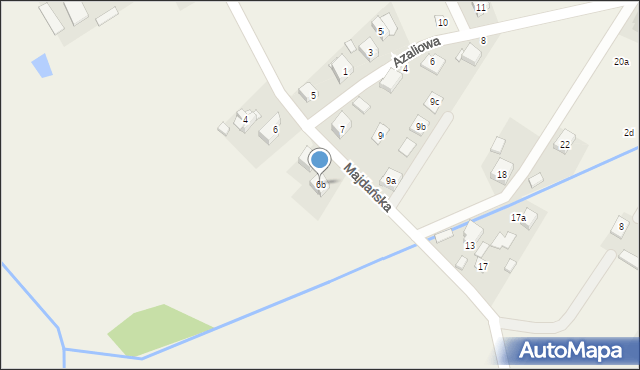 Duczki, Majdańska, 6b, mapa Duczki