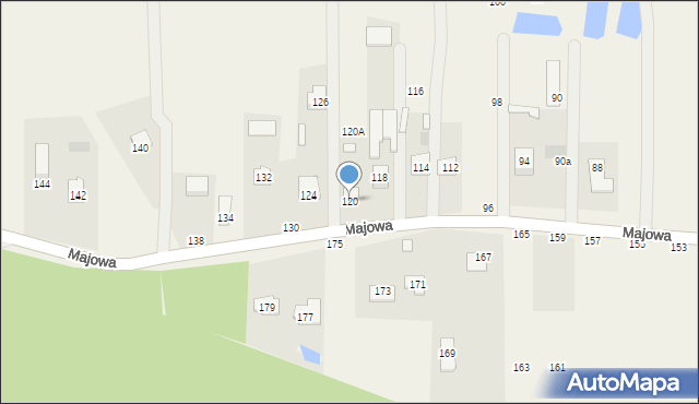 Dziechciniec, Majowa, 120, mapa Dziechciniec