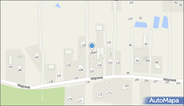 Dziechciniec, Majowa, 120A, mapa Dziechciniec