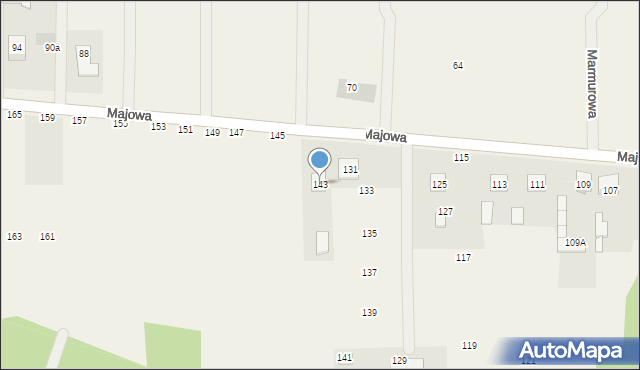 Dziechciniec, Majowa, 143, mapa Dziechciniec