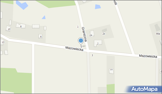 Dziechciniec, Majowa, 2, mapa Dziechciniec