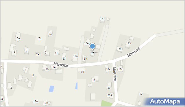 Dzimierz, Marusze, 17, mapa Dzimierz