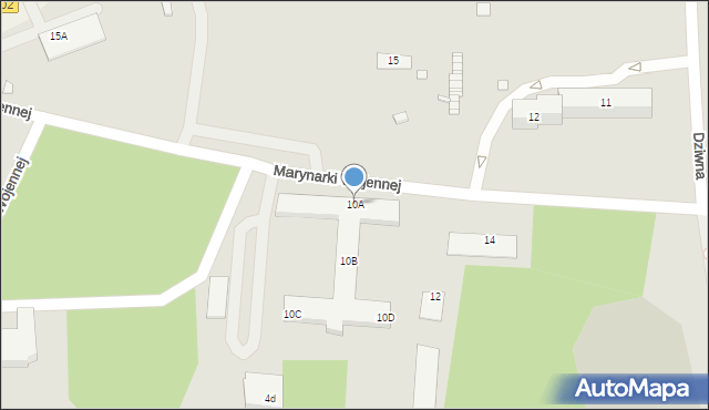 Dziwnów, Marynarki Wojennej, 10A, mapa Dziwnów