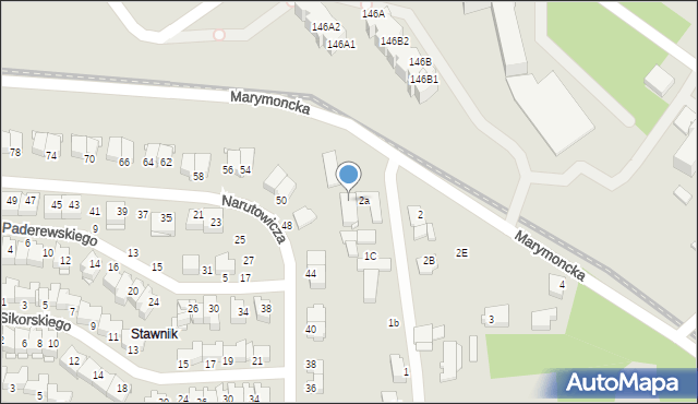 Elbląg, Marymoncka, 2d, mapa Elbląga