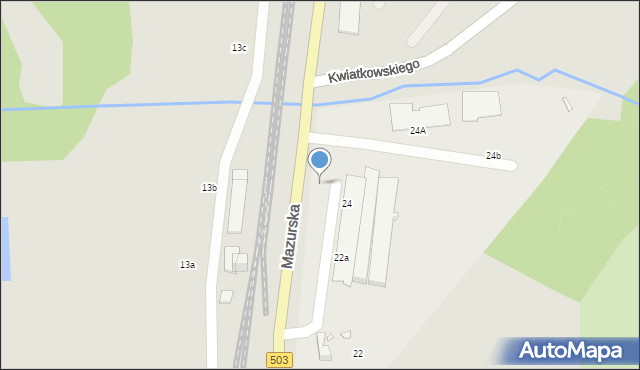 Elbląg, Mazurska, 22, mapa Elbląga