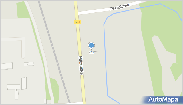 Elbląg, Mazurska, 40a, mapa Elbląga