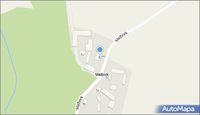 Gapowo, Malbork, 52, mapa Gapowo