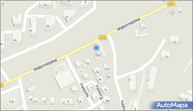 Gdańsk, Małomiejska, 31a, mapa Gdańska