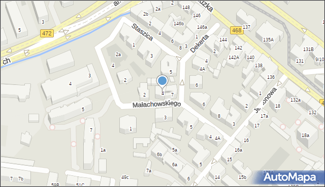 Gdańsk, Małachowskiego Stanisława, 4, mapa Gdańska