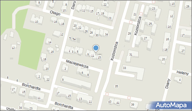 Gdańsk, Maciejewicza Konstantego, kpt., 13, mapa Gdańska