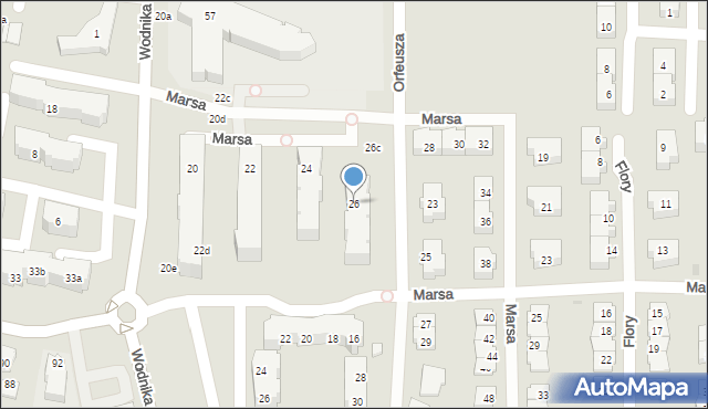 Gdańsk, Marsa, 26, mapa Gdańska