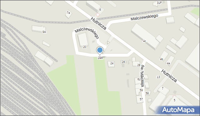 Gdynia, Malczewskiego Antoniego, 24A, mapa Gdyni