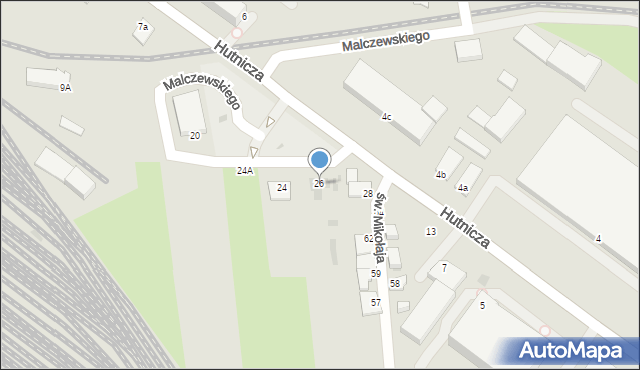 Gdynia, Malczewskiego Antoniego, 26, mapa Gdyni
