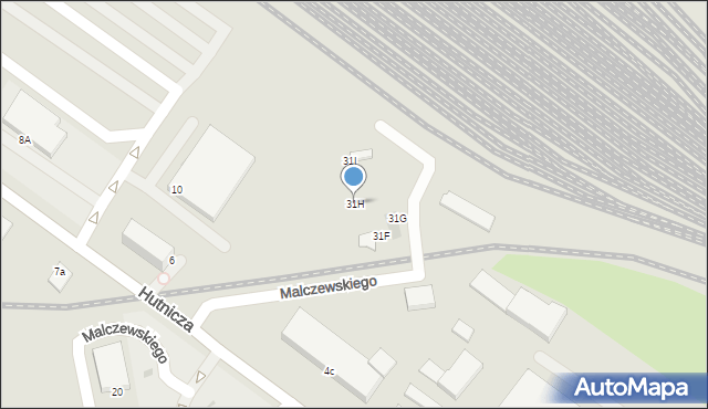 Gdynia, Malczewskiego Antoniego, 31H, mapa Gdyni