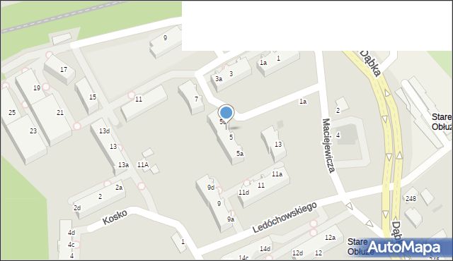 Gdynia, Maciejewicza Konstantego, 5c, mapa Gdyni