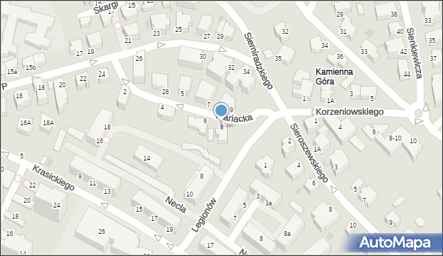 Gdynia, Mariacka, 8, mapa Gdyni