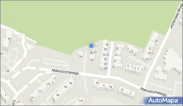 Gdynia, Makuszyńskiego Kornela, 42, mapa Gdyni