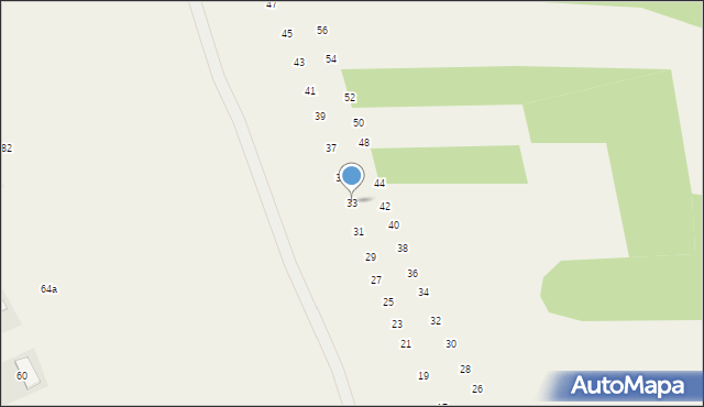 Giebułtów, Malwowa, 33, mapa Giebułtów