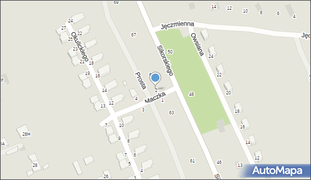 Głogów Małopolski, Maczka Stanisława, gen., 2, mapa Głogów Małopolski