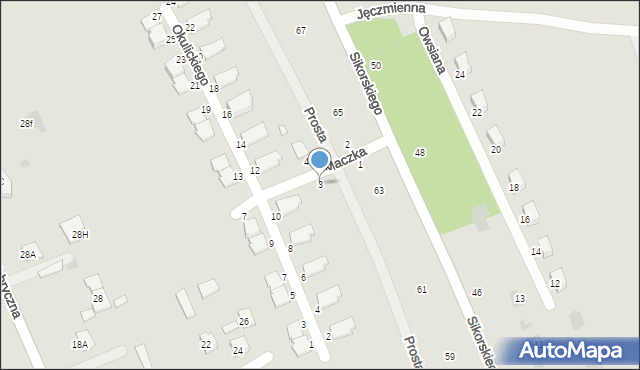 Głogów Małopolski, Maczka Stanisława, gen., 3, mapa Głogów Małopolski