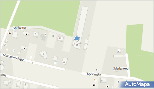 Gniewowo, Malczewskiego Jacka, 15, mapa Gniewowo