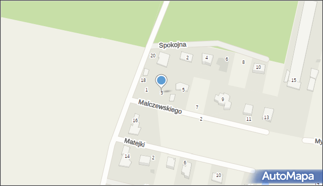 Gniewowo, Malczewskiego Jacka, 3, mapa Gniewowo