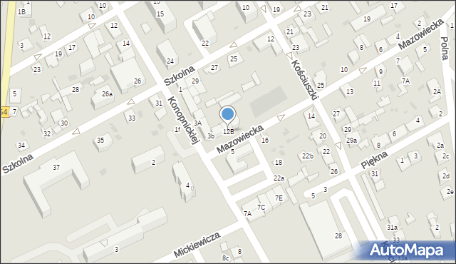 Golub-Dobrzyń, Mazowiecka, 12B, mapa Golub-Dobrzyń