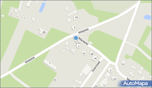 Góra Kalwaria, Marianki, 2, mapa Góra Kalwaria
