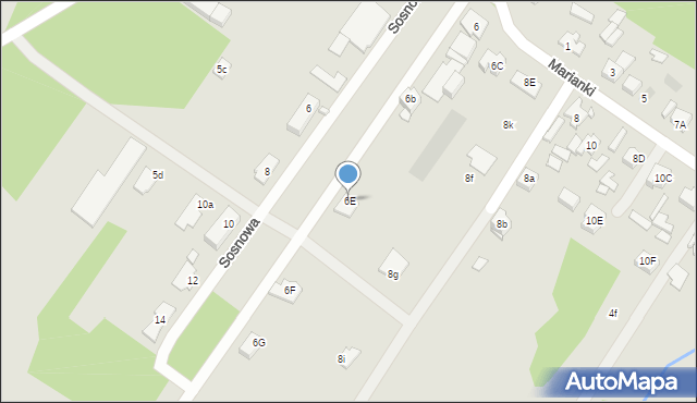 Góra Kalwaria, Marianki, 6E, mapa Góra Kalwaria