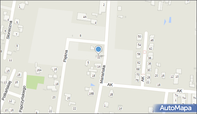 Góra Kalwaria, Mariańska, 12, mapa Góra Kalwaria