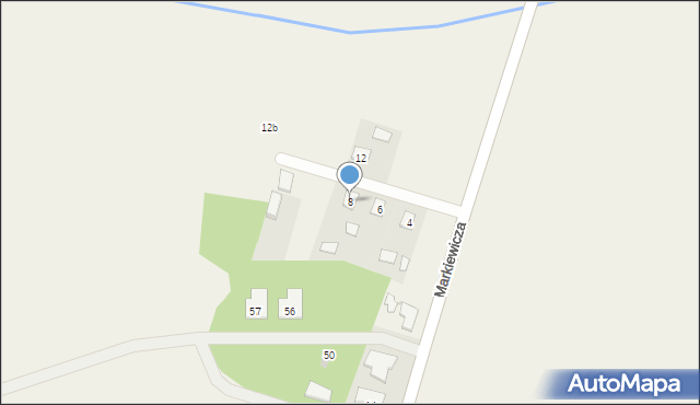 Górsk, Markiewicza Bronisława, bł. ks., 8, mapa Górsk
