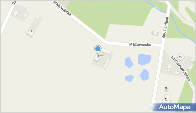 Górzno, Mazowiecka, 18, mapa Górzno