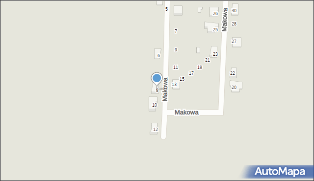 Gorzów Śląski, Makowa, 8, mapa Gorzów Śląski