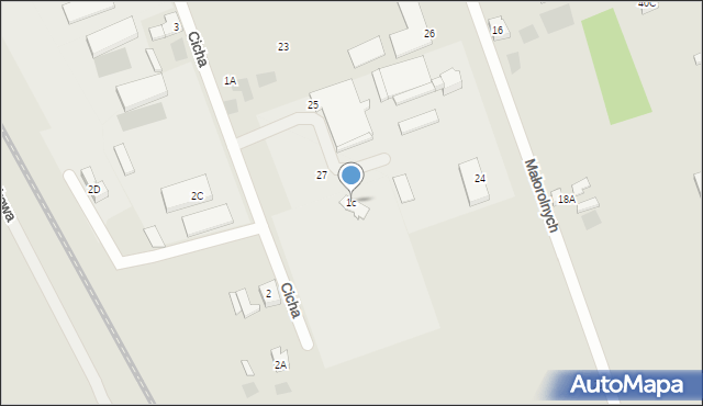 Gorzów Wielkopolski, Małorolnych, 1c, mapa Gorzów Wielkopolski