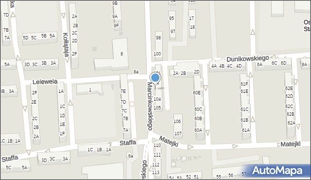 Gorzów Wielkopolski, Marcinkowskiego Karola, 103, mapa Gorzów Wielkopolski